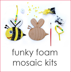 Funky foam mosaic kits
